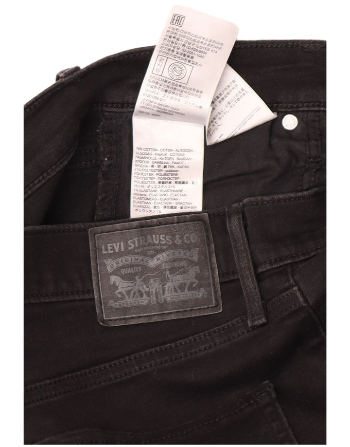 Levi's Damen Skinny Jeans W28 L30 Schwarze Baumwolle