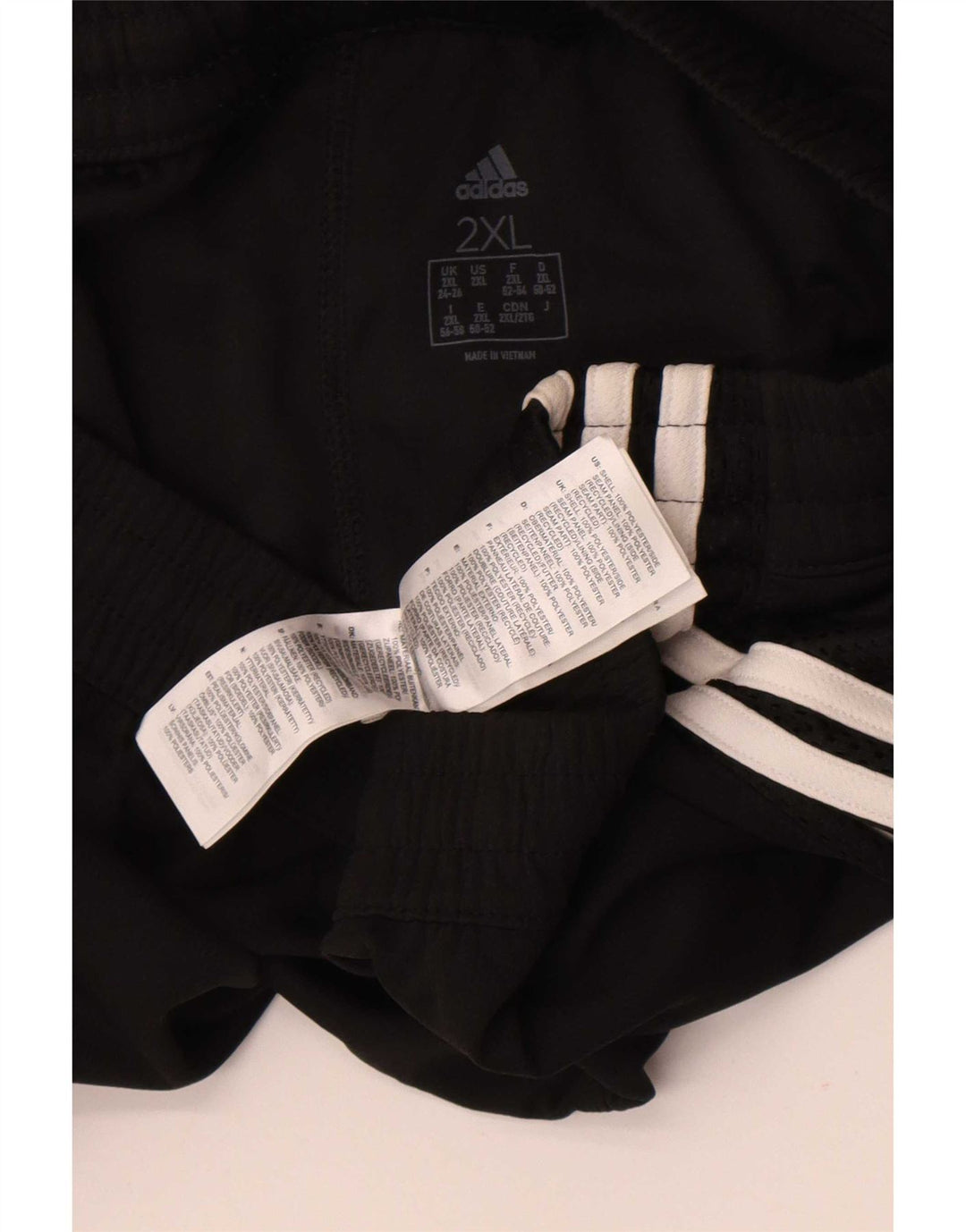 Adidas Damen Sportshorts UK 24/26 2XL Schwarz Polyester