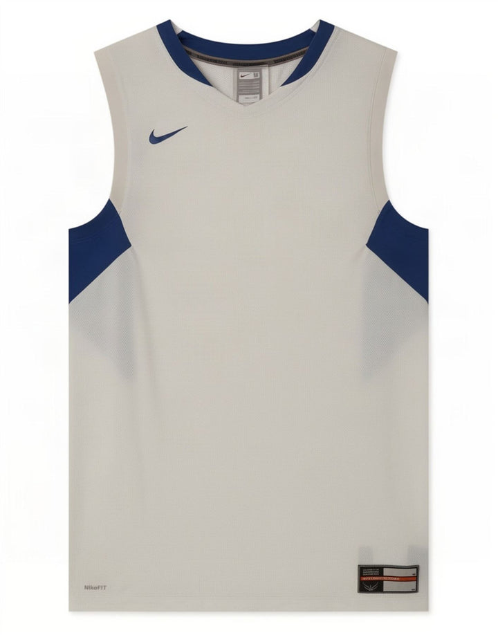Nike Herren-Trägershirt, Mittelweißes Farbblock-Polyester