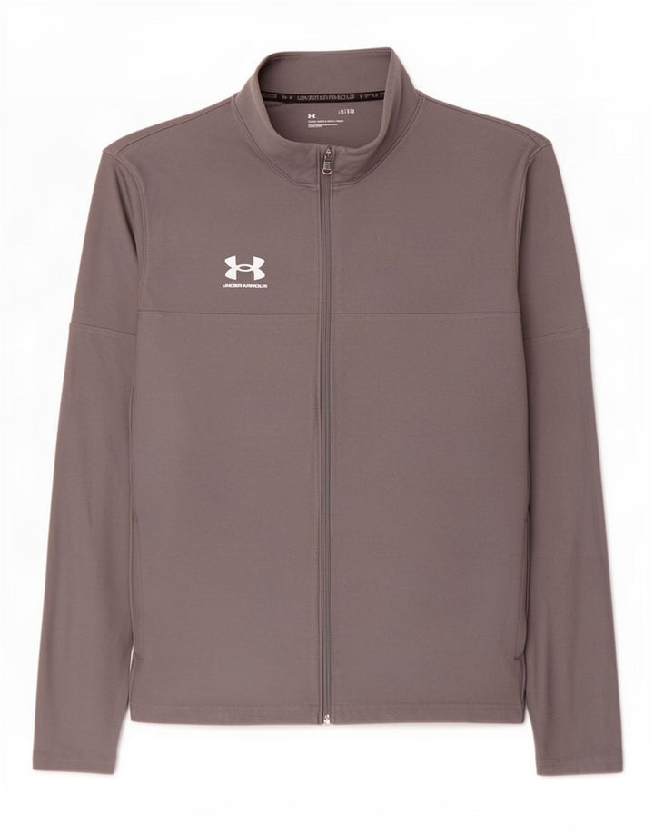 Under Armour Herren-Trainingsanzug-Top-Jacke, großes graues Polyester