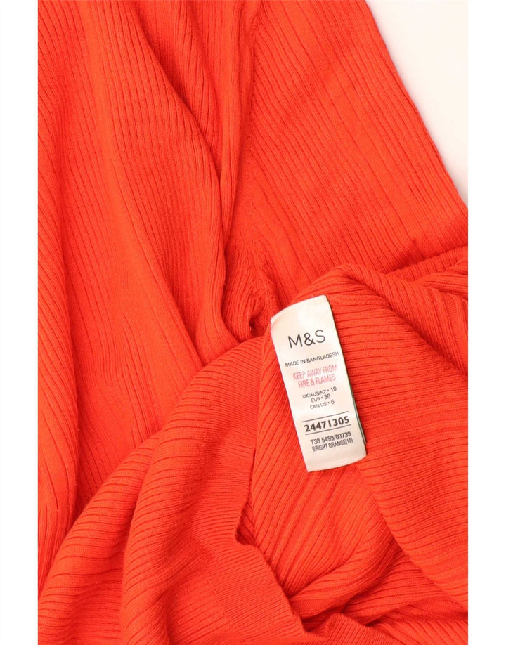 Marks & Spencer Rollkragenpullover für Damen, Gr. 10, Größe S, Orange, Viskose