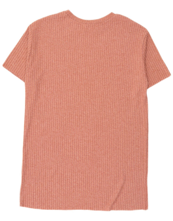 Zara Damen Übergroßes T-Shirt-Kleid UK 10 Small Pink