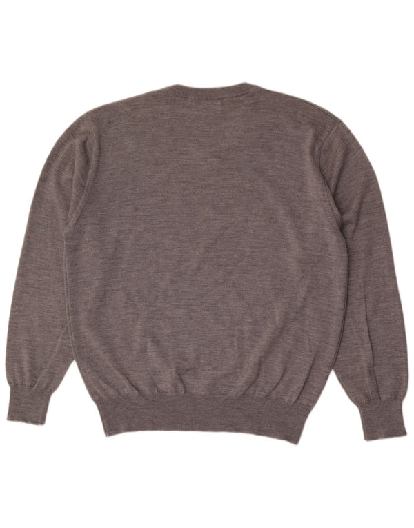 ORVIS Herren-Pullover mit V-Ausschnitt, XL, graue Wolle