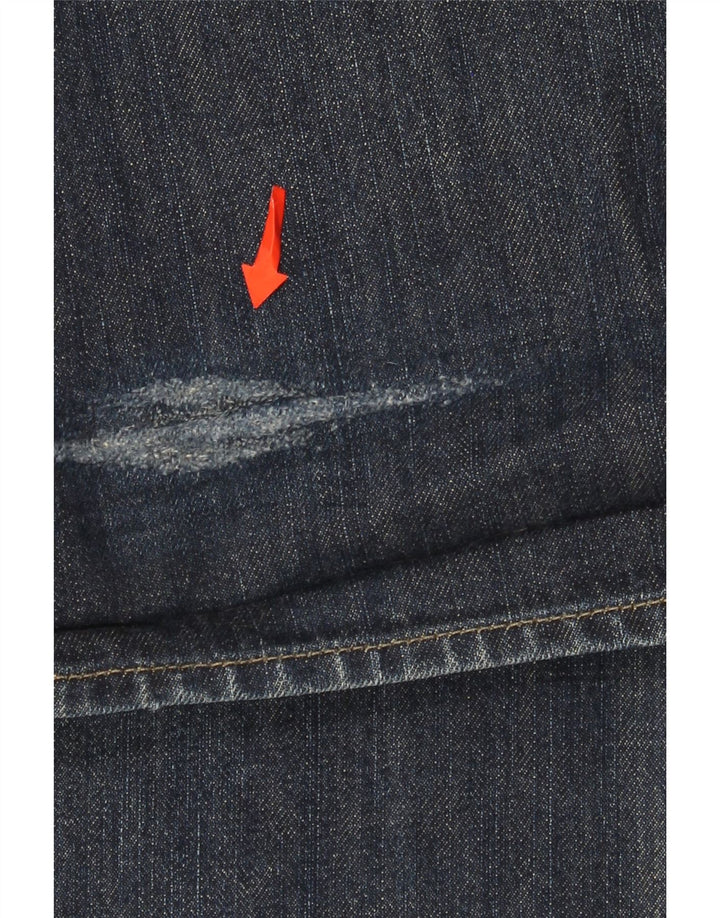 Armani Herren Straight Jeans W36 L33 Marineblau