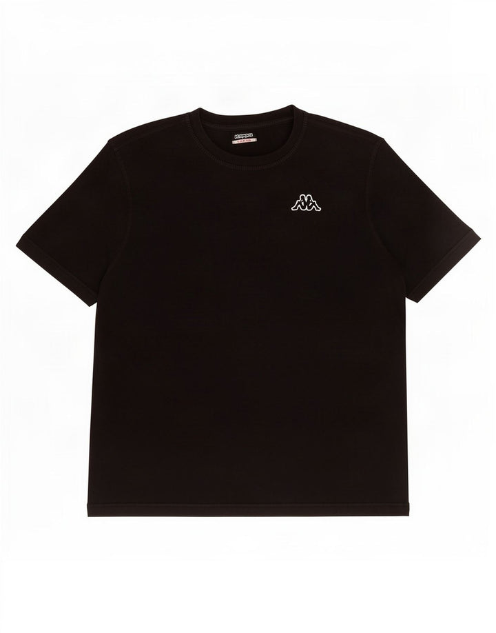 Kappa Herren T-Shirt Top Large Schwarz Baumwolle