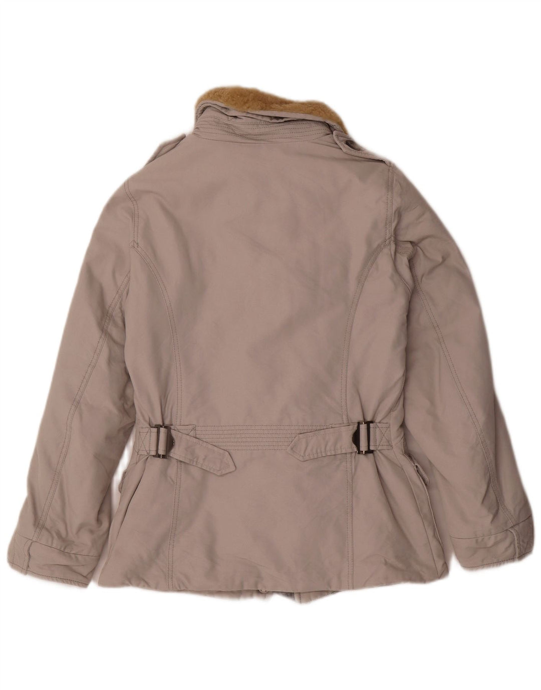 Think Pink Wattierte Damenjacke UK 12 Mittelgraues Polypropylen