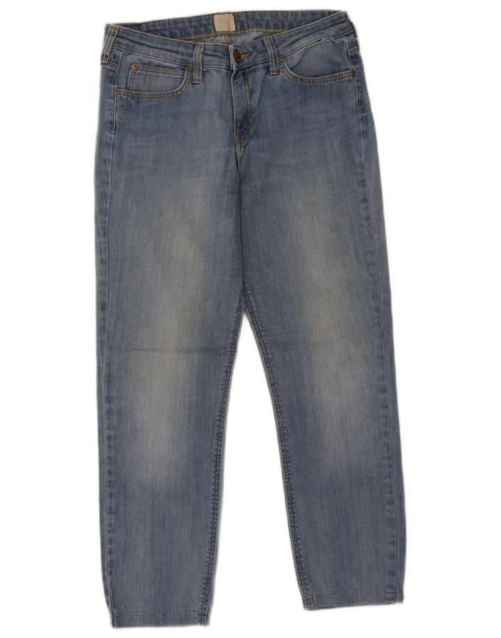 Lee Damen-Cropped-Jeans W29 L25 Blau