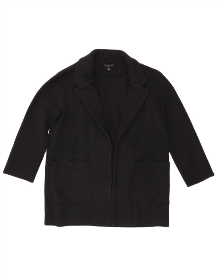J. Crew Damen-Blazer, übergroß, 3/4-Ärmel, offen, Gr. 6, XS, Marineblau