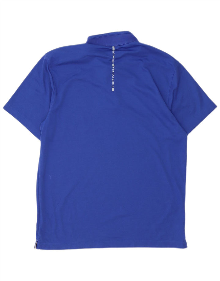 UNDER ARMOUR Herren Heat Gear Poloshirt mittelblaue Baumwolle