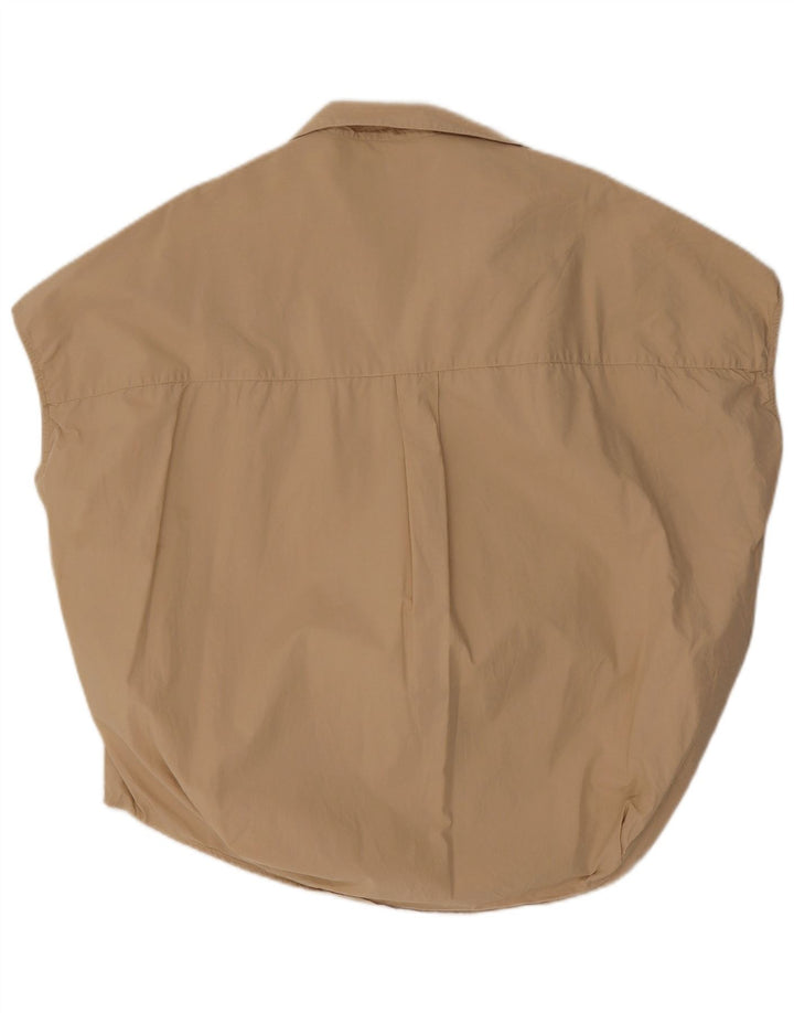 French Connection Ärmelloses, übergroßes Blusenoberteil für Damen, UK 14, Mittelbeige