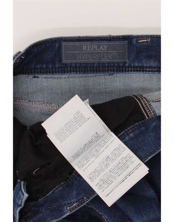 Replay Herren Slim Jeans W28 L30 Blaue Baumwolle