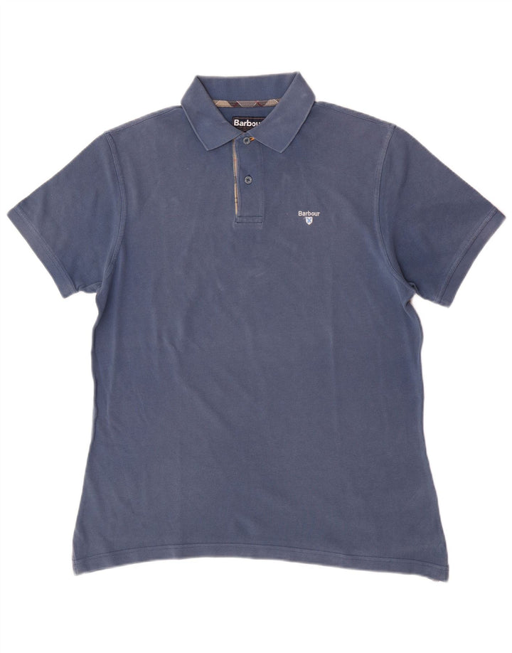 Barbour Herren-Poloshirt, groß, Blau