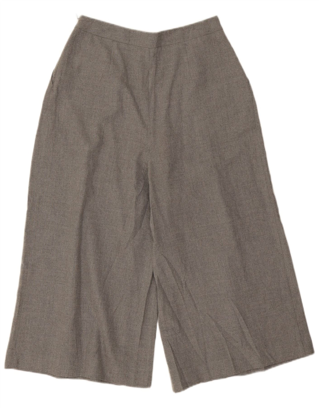 Zara Cullotes Capri-Hose für Damen, Größe S, W26, L19, grau geflecktes Polyester