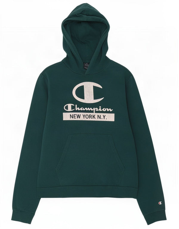 Champion Boys Graphic Hoodie Jumper 15-16 Years 2XL Green