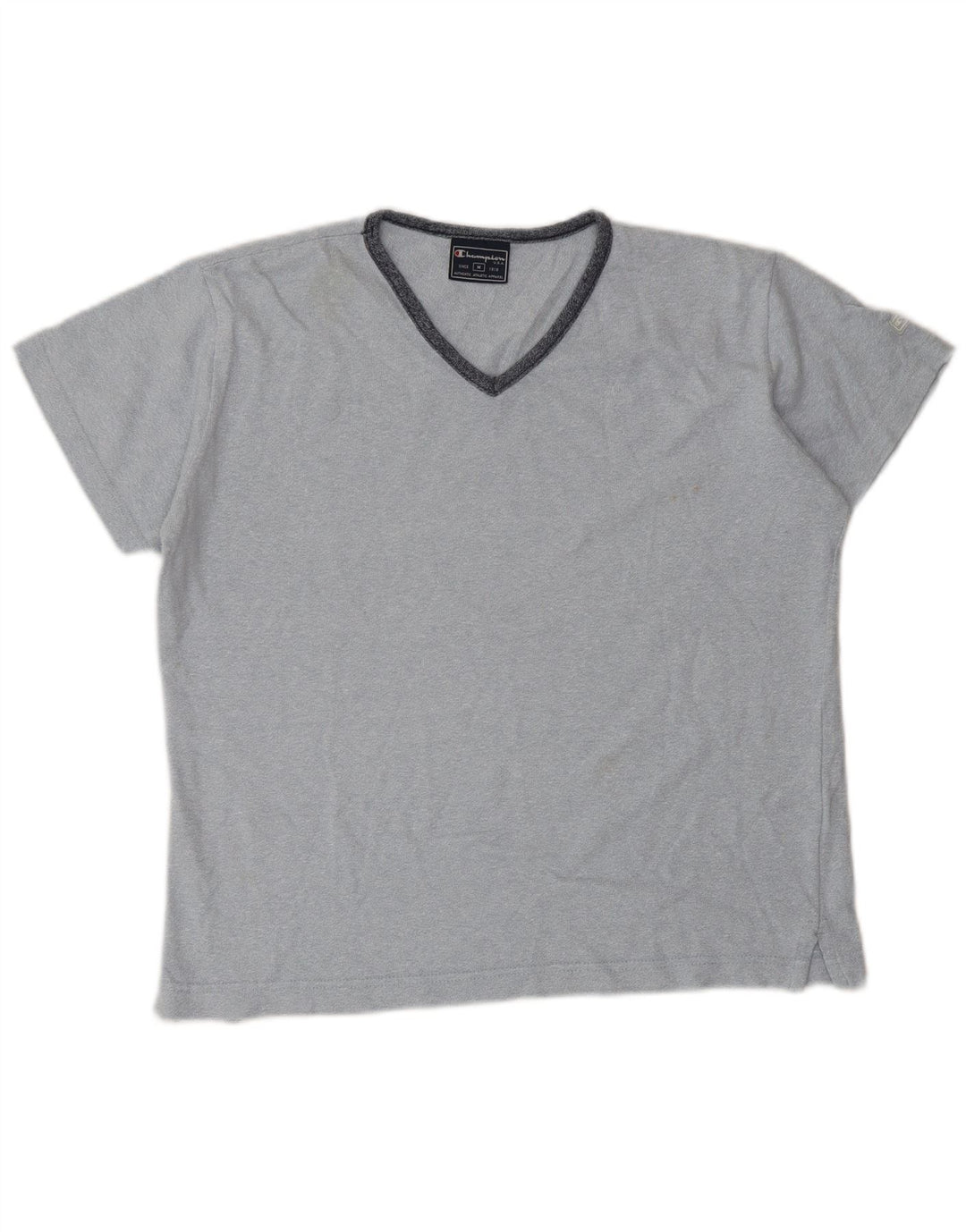 Champion Damen T-Shirt Top UK 14 Mittelblaue Baumwolle