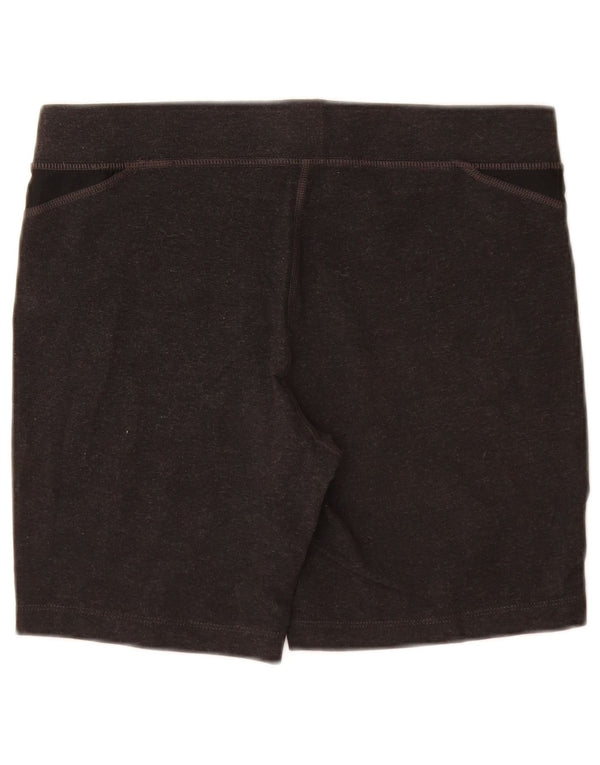 FILA Damen Sportshorts UK 8 Small Graue Colourblock-Baumwolle