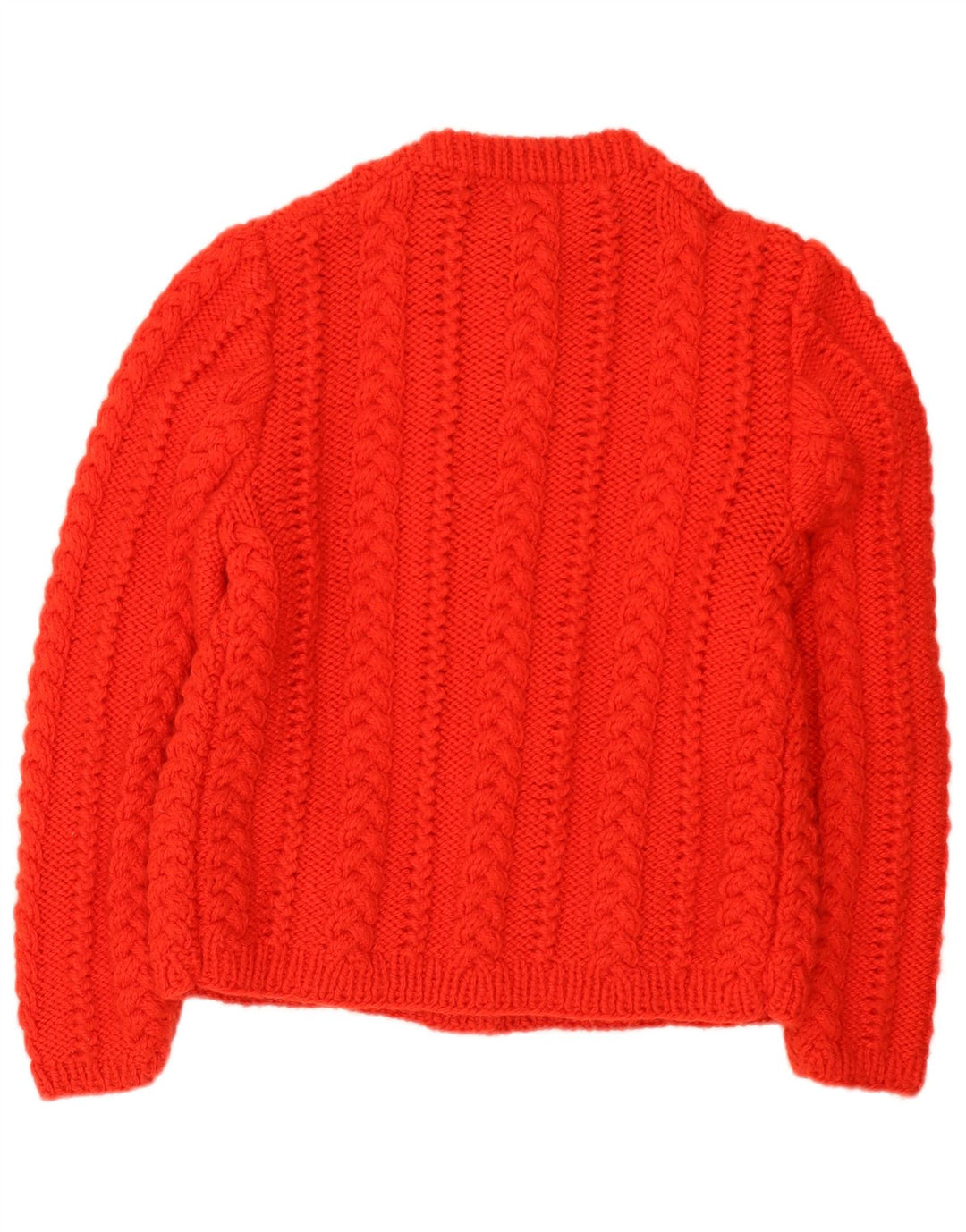 Vintage Damen Cardigan Pullover UK 14 Mittelrot