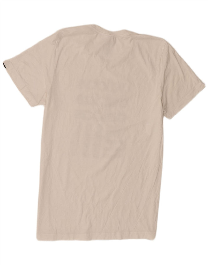Adidas Herren Grafik-T-Shirt-Oberteil aus mittelweißer Baumwolle