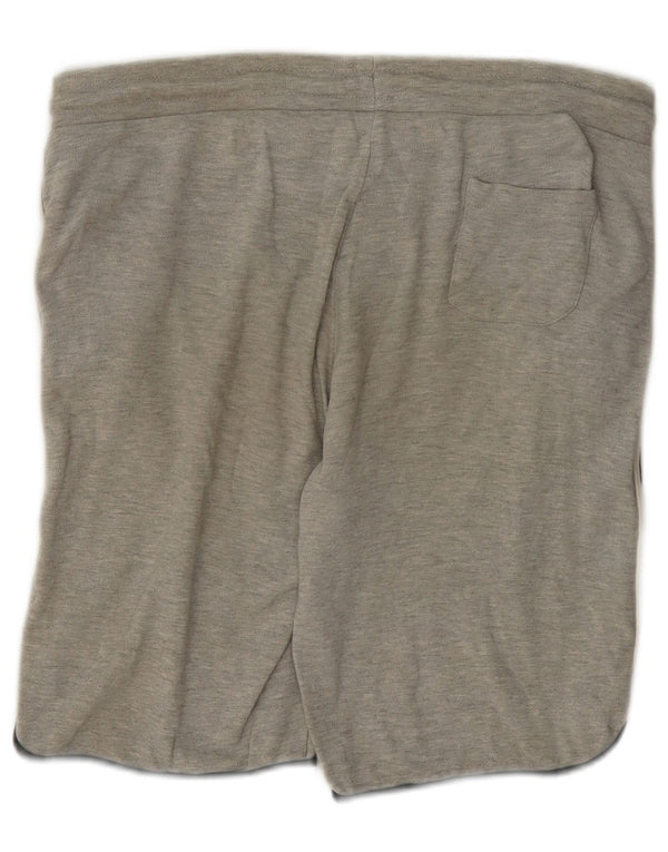 Fila Damen Graphic Sport Shorts UK 14 Große graue Baumwolle