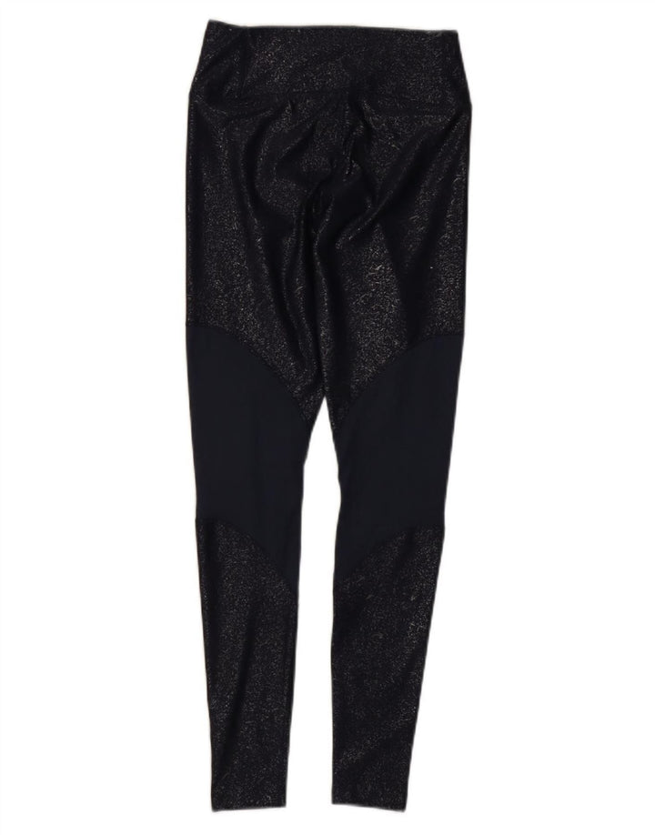 Nike Damen-Leggings UK 4 XS Marineblaues Colourblock-Polyester