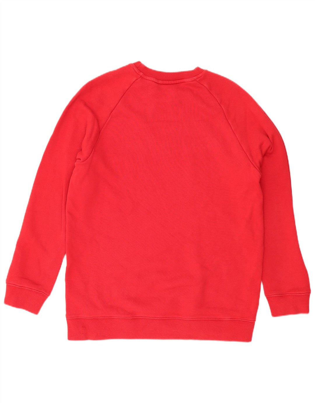 ADIDAS Damen Grafik-Sweatshirt-Pullover UK 12 Mittelrote Baumwolle