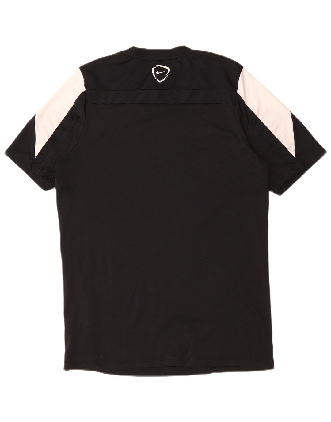 Nike Herren Dri Fit T-Shirt-Oberteil, großes, schwarzes Farbblock-Polyester
