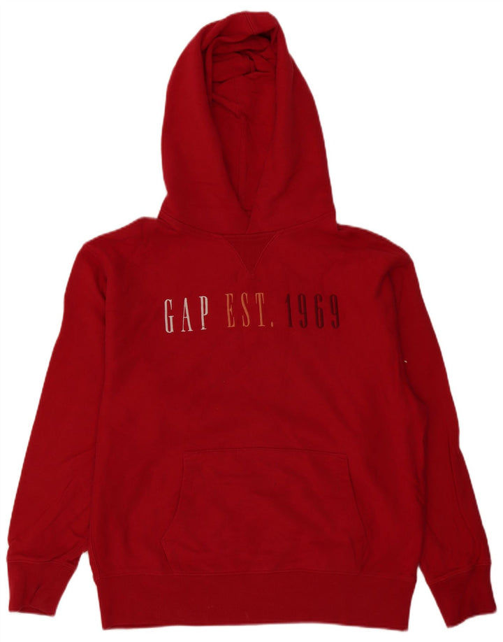 Gap Herren-Kapuzenpullover mit Grafik, mittelrote Baumwolle