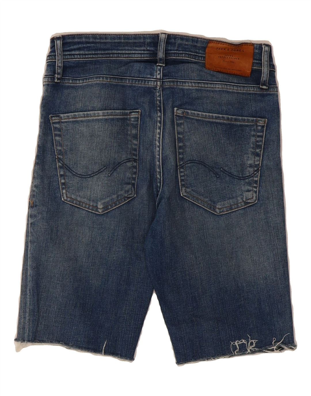 JACK & JONES Mens Clark Regular Fit Denim Shorts W29 Small Blue Cotton Vintage Jack & Jones and Second-Hand Jack & Jones from Messina Hembry 