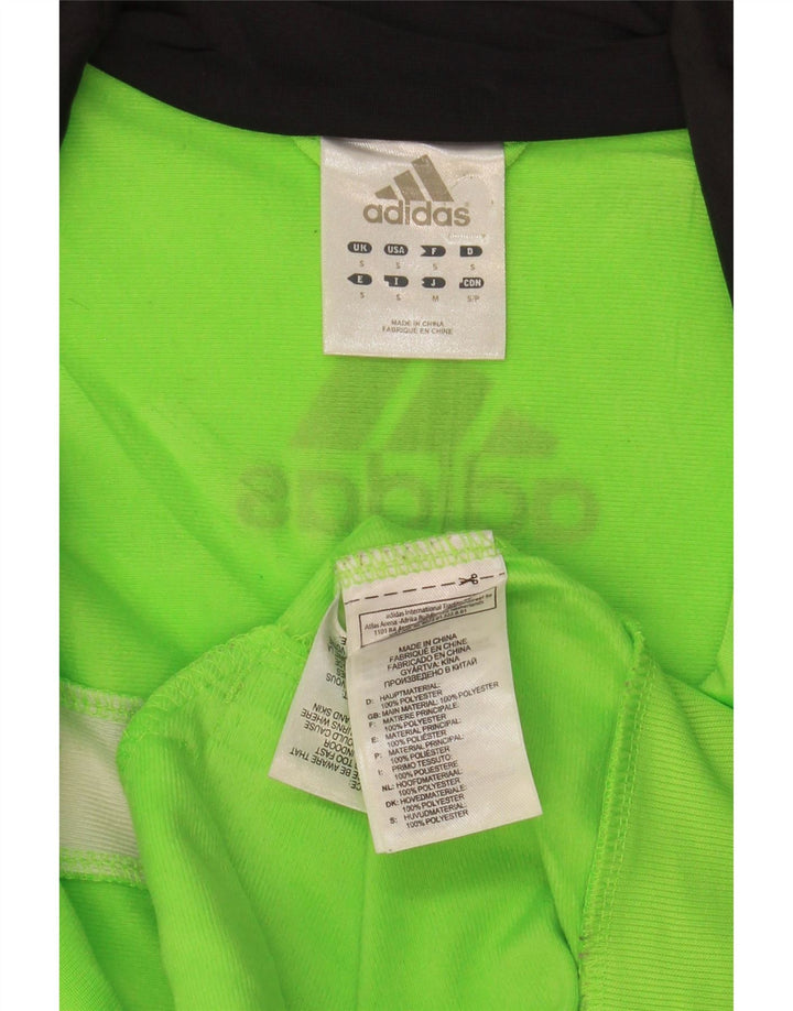 ADIDAS Herren-Trainingsanzugoberteil mit Grafik, Größe S, grün, Farbblock-Polyester