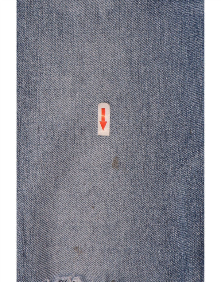 Hugo Boss Herren Distressed Slim Jeans W32 L32 Blaue Baumwolle