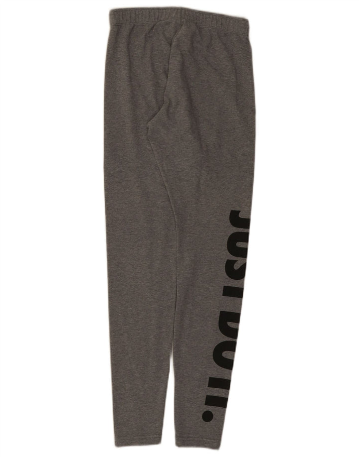 Nike Womens Graphic Leggings UK 8 Small Grau gefleckte Baumwolle