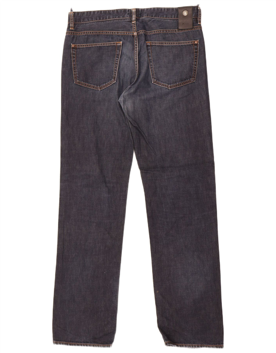 Hugo Boss Herren Kansas Straight Jeans W36 L36 Marineblaue Baumwolle