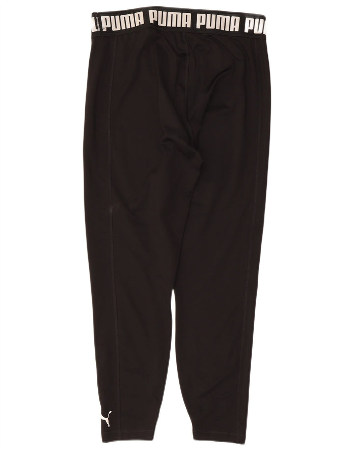 Puma Damen Graphic Crop Leggings UK 14 Large Schwarz
