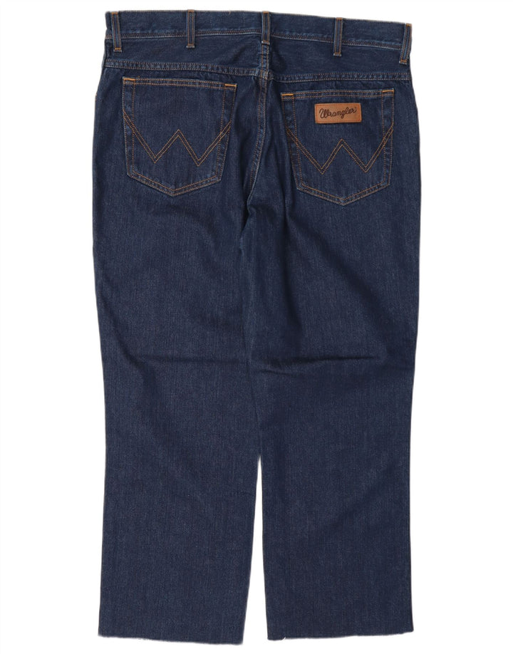 Wrangler Herren Texas Straight Jeans W38 L27 Marineblaue Baumwolle