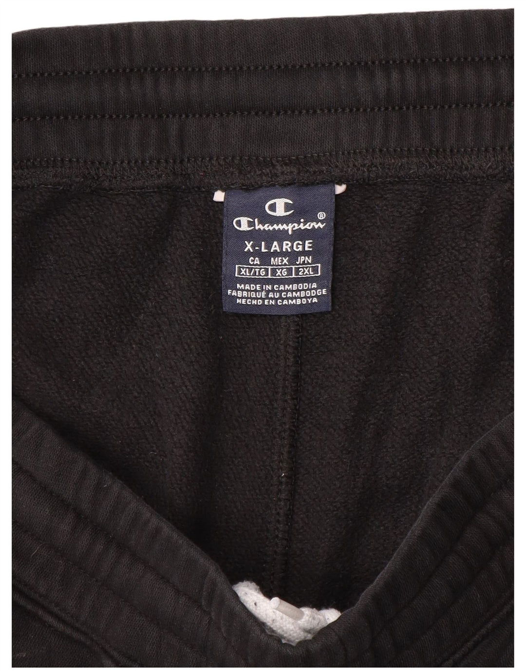 CHAMPION Herren-Trainingsanzug mit Grafik, Jogginghose, XL, Schwarz