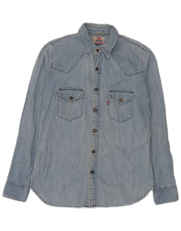 Levi's Herren-Jeanshemd, große blaue Baumwolle