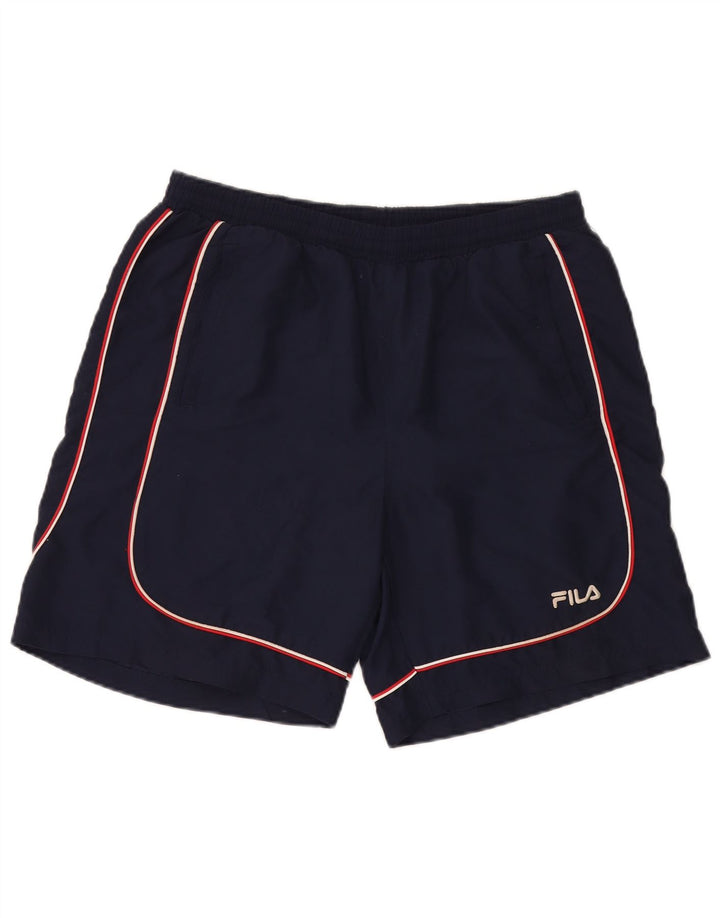 Fila Herren-Sportshorts, groß, marineblau, Polyester