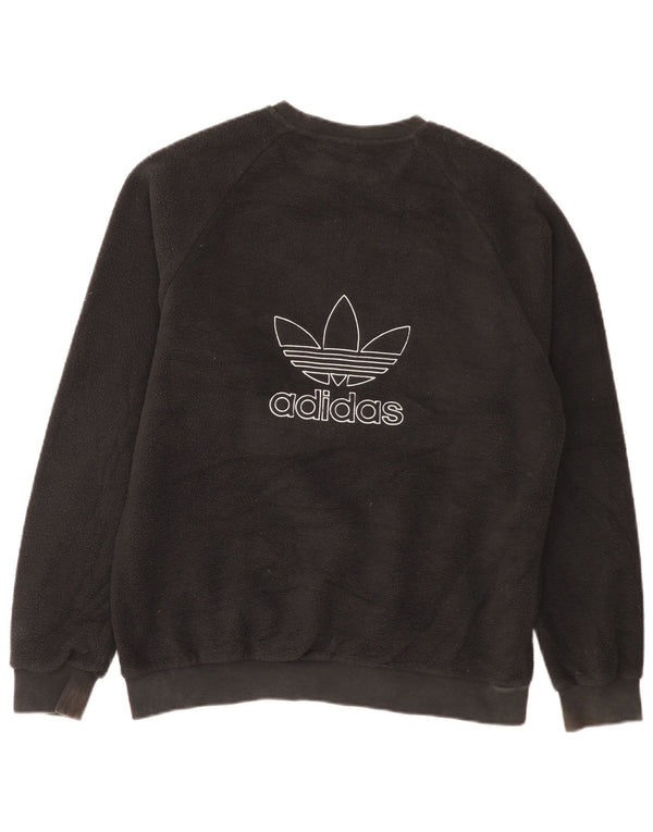 Adidas Herren Graphic Fleece Pullover Medium Schwarz Polyester