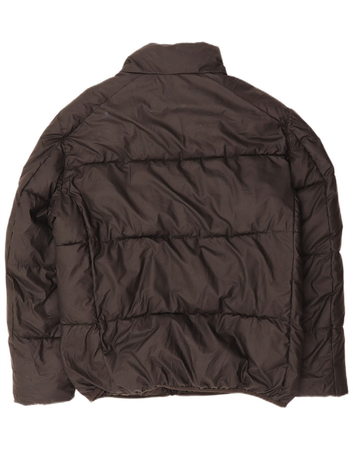 Zara Herren Wattierte Jacke UK 40 Large Schwarz Polyester