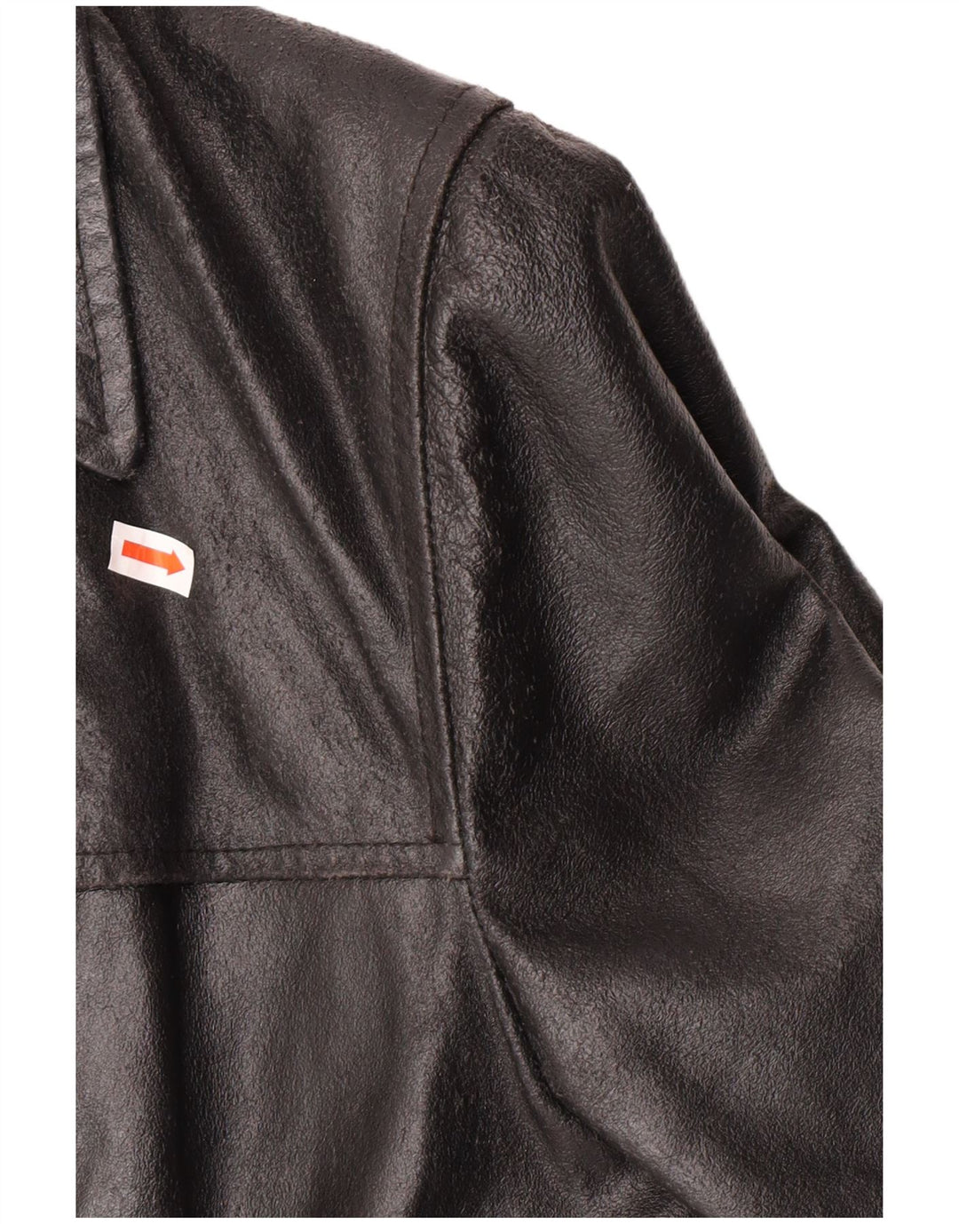 Vintage Damen Lederjacke UK 12 Medium Schwarz Leder Classic