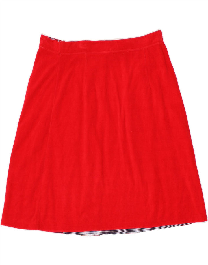 VINTAGE Womens A-Line Skirt W30 Medium Red Vintage Vintage and Second-Hand Vintage from Messina Hembry 