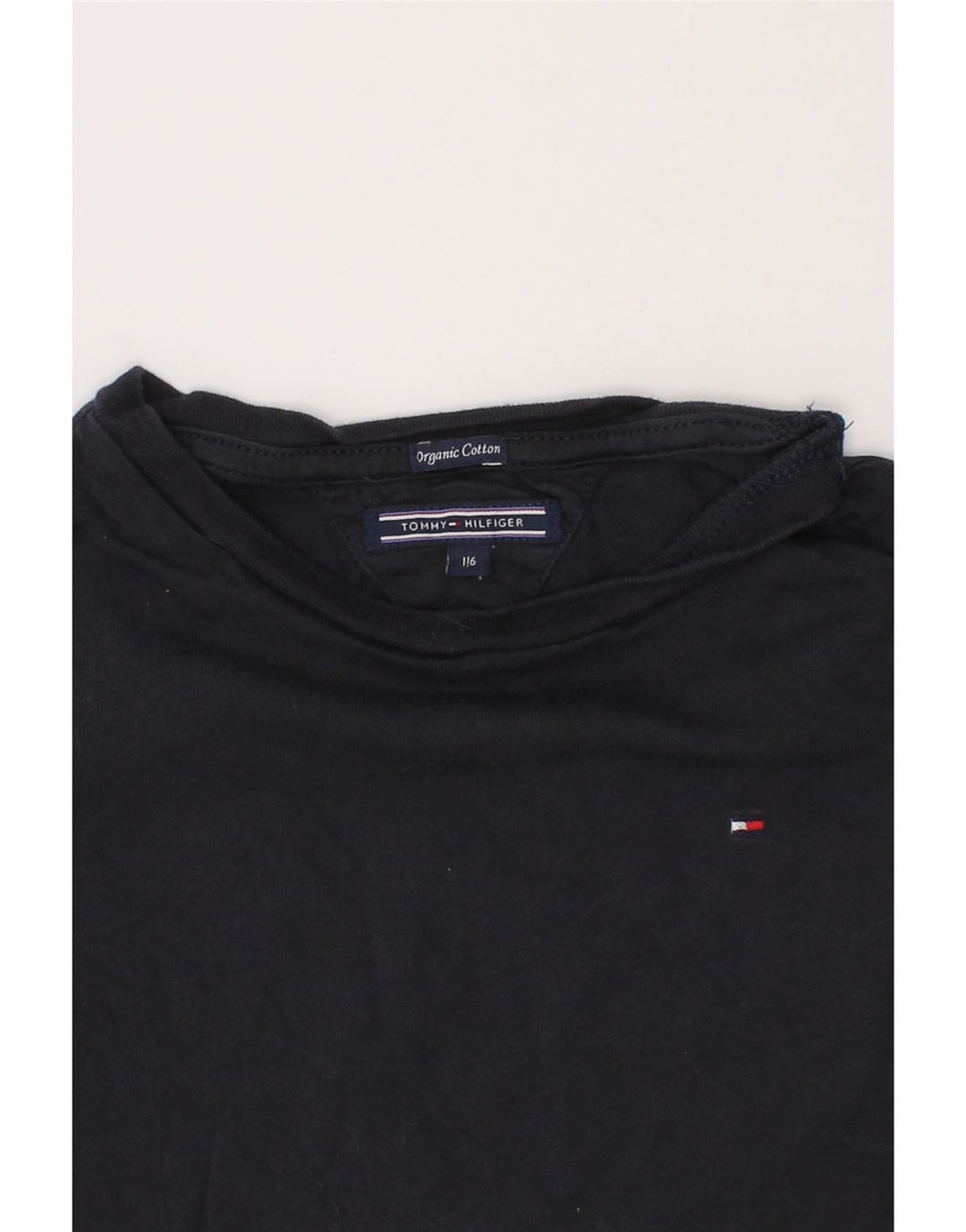 TOMMY HILFIGER Boys Top Long Sleeve 5-6 Years Navy Blue Cotton Vintage Tommy Hilfiger and Second-Hand Tommy Hilfiger from Messina Hembry 