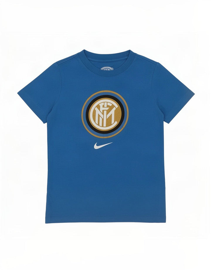 Nike Inter Mailand Grafik-T-Shirt für Jungen, 8–9 Jahre, Größe S, Blau