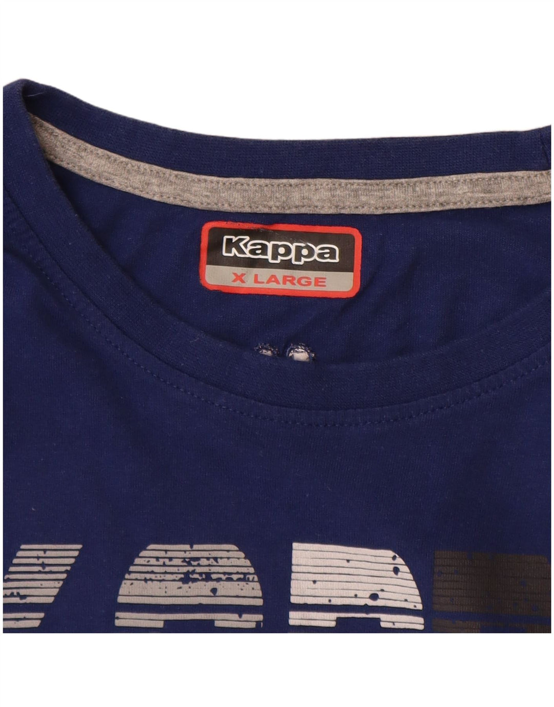 KAPPA Herren Grafik T-Shirt Top XL Marineblau