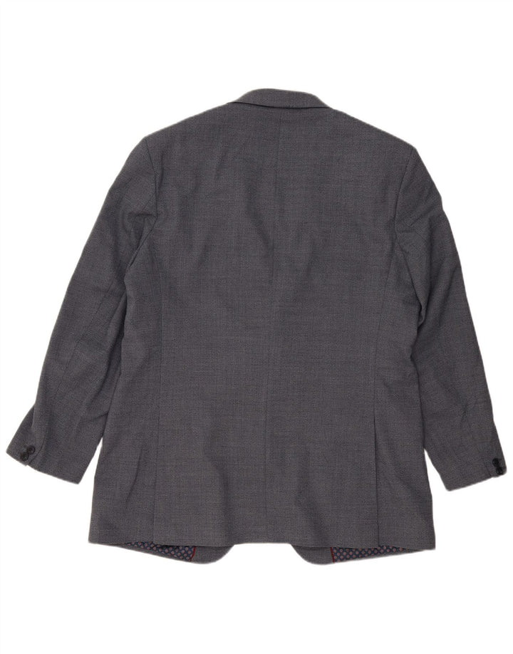 Marks & Spencer Herren-Blazer mit 2 Knöpfen, UK 44, XL, Blau, Polyester