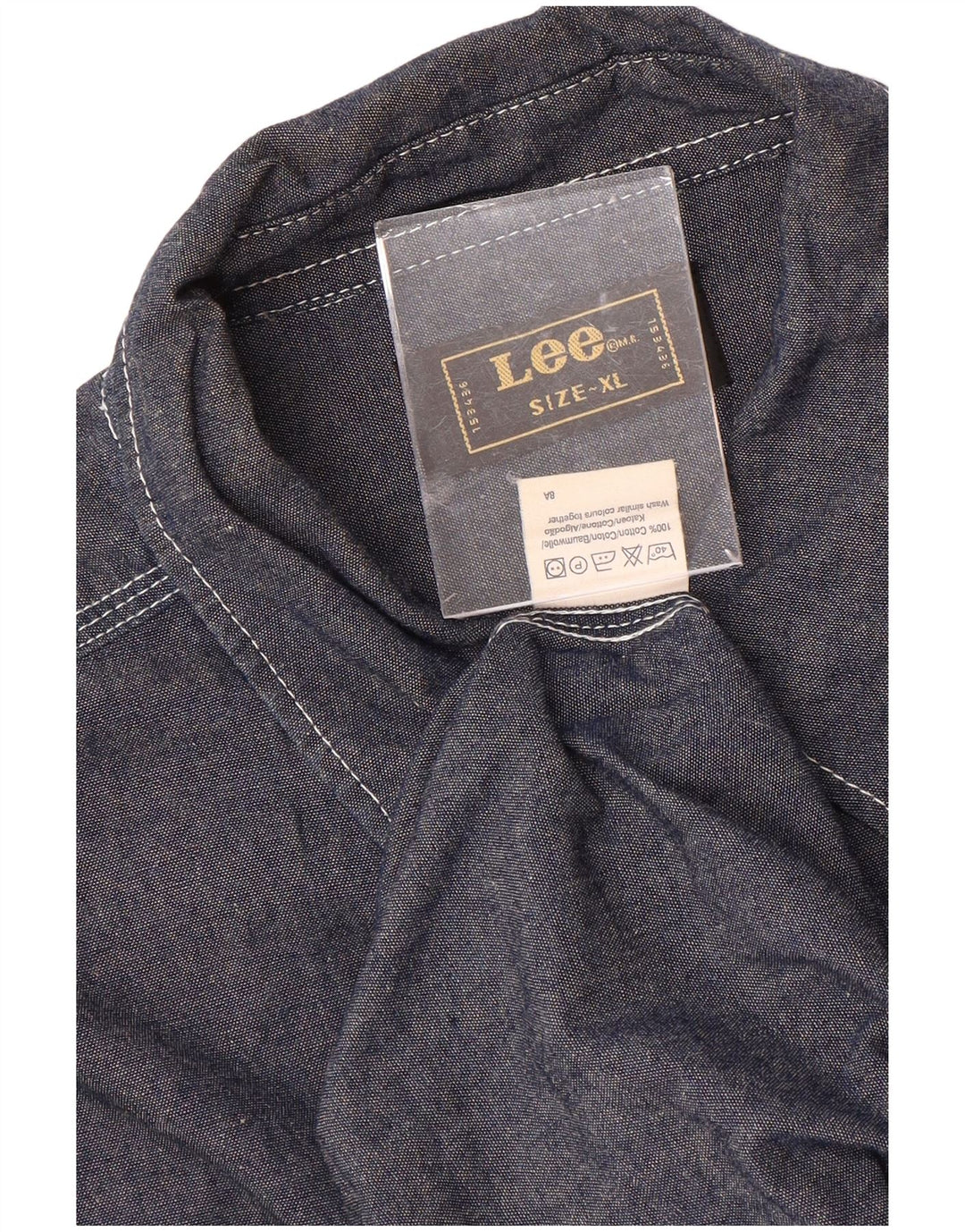 LEE Herrenhemd XL Marineblau aus Baumwolle