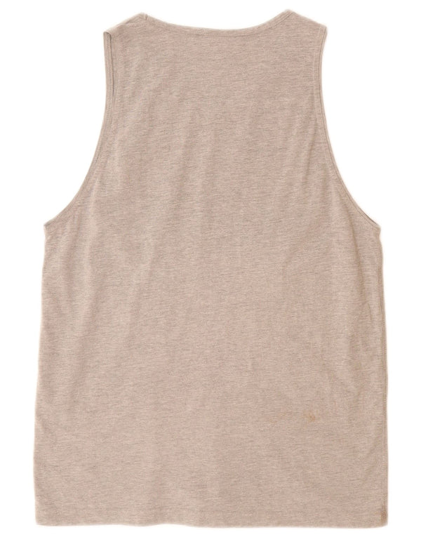 ASICS Grafik-Trägershirt für Mädchen, 15–16 Jahre, XL, Grau meliert