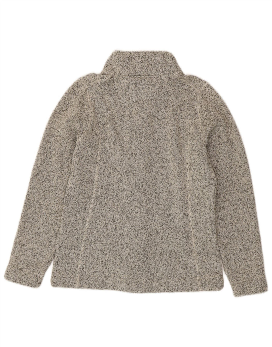Rohan Damen-Cardigan-Pullover UK 10 Small Grau geflecktes Polyester