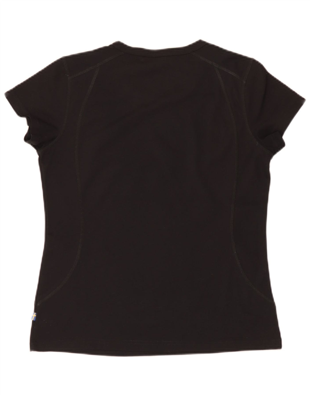 Fjall Raven Damen T-Shirt Top UK 14 Medium Schwarz Polyester