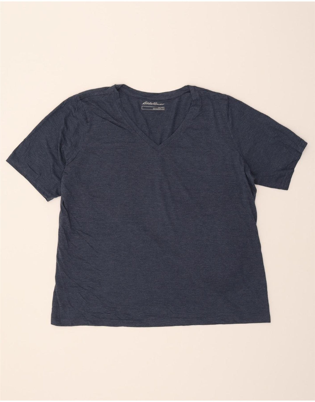 EDDIE BAUER Womens T-Shirt Top UK 20 2XL Navy Blue Vintage Eddie Bauer and Second-Hand Eddie Bauer from Messina Hembry 